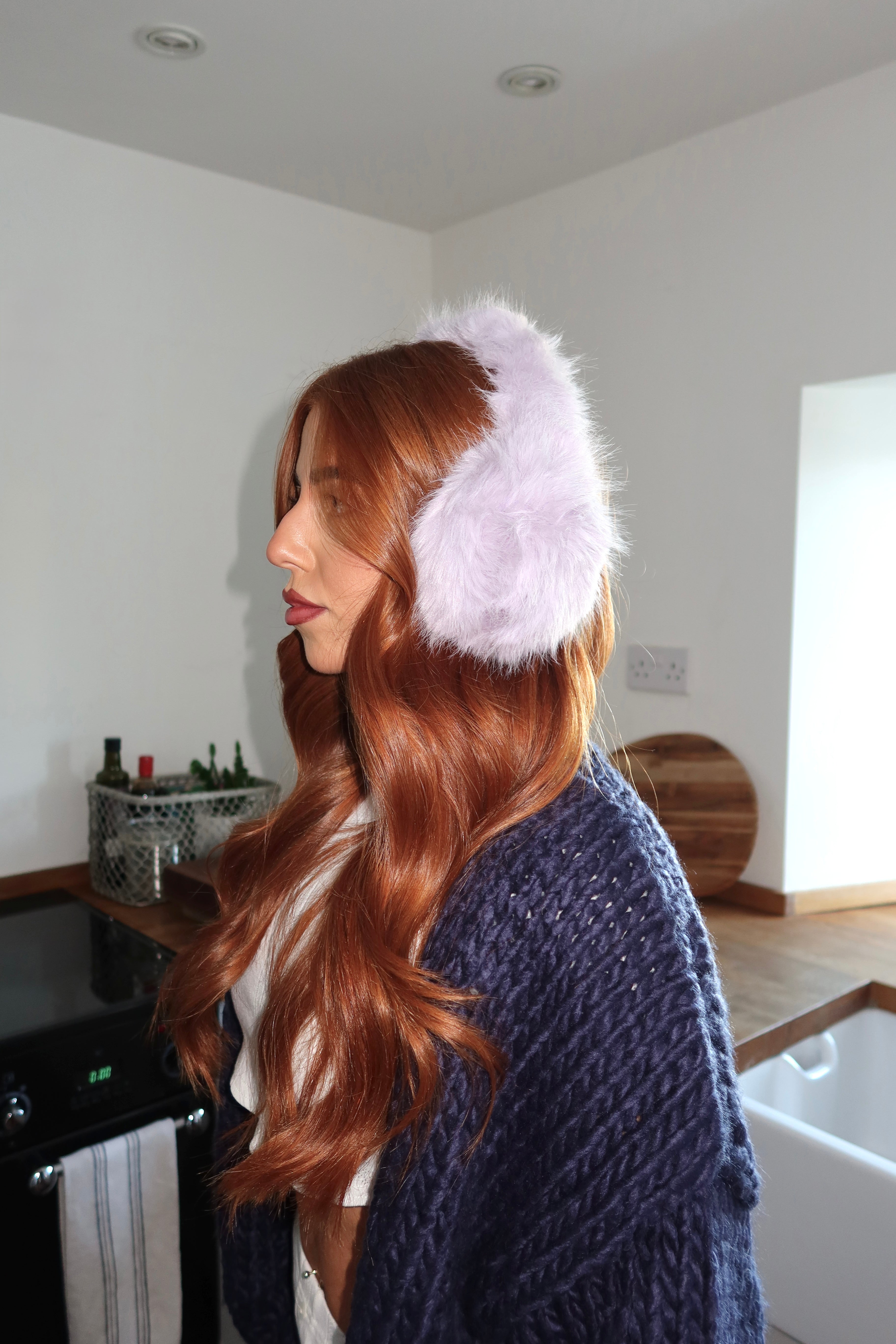 Lilac Fluffy Ear Muffs