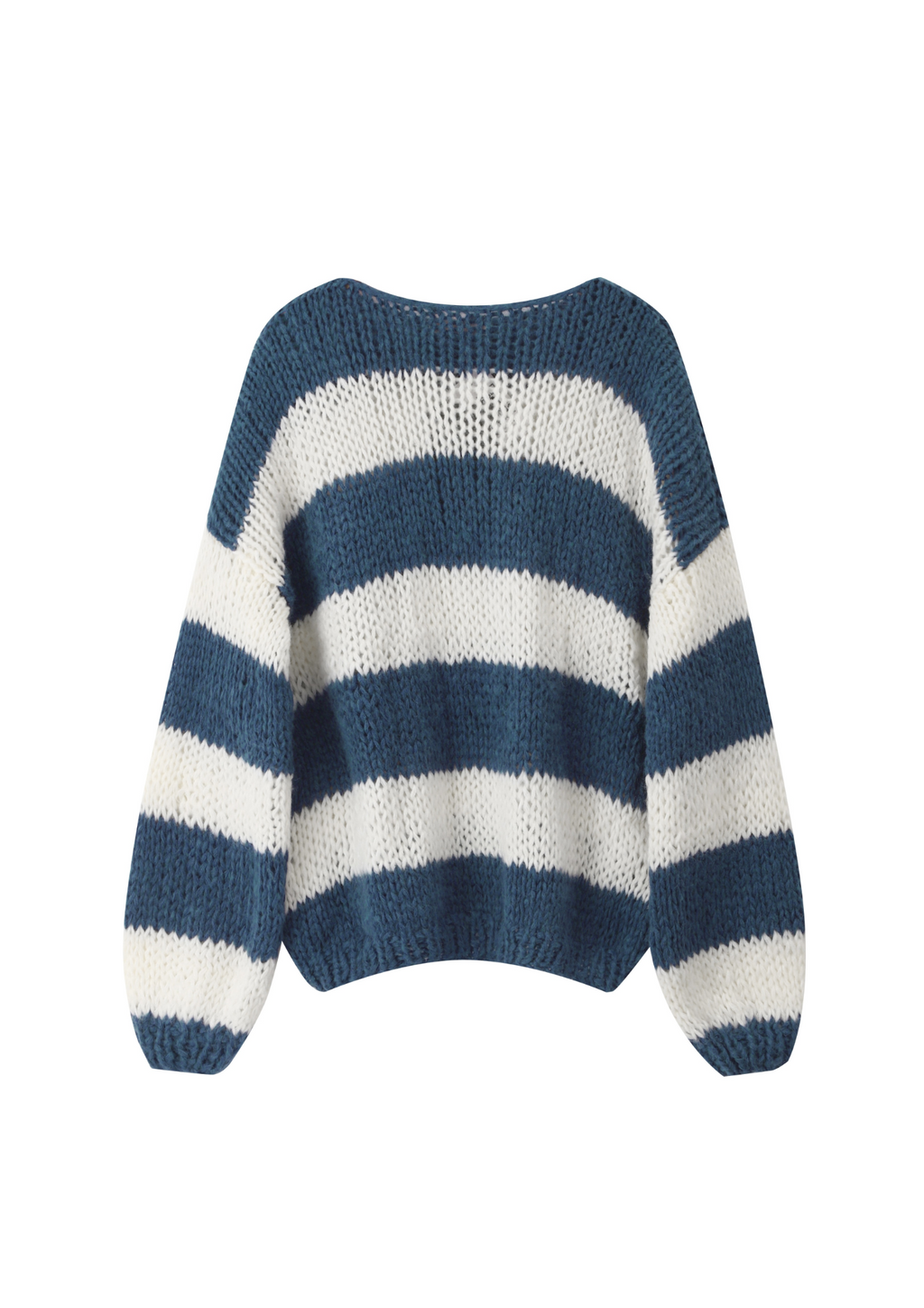 Navy Forget Me Not Stripe Jumper