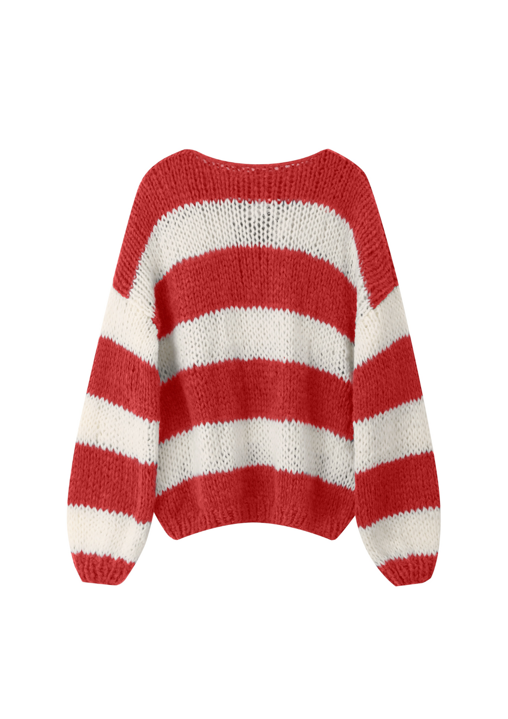 Red Forget Me Not Stripe Jumper