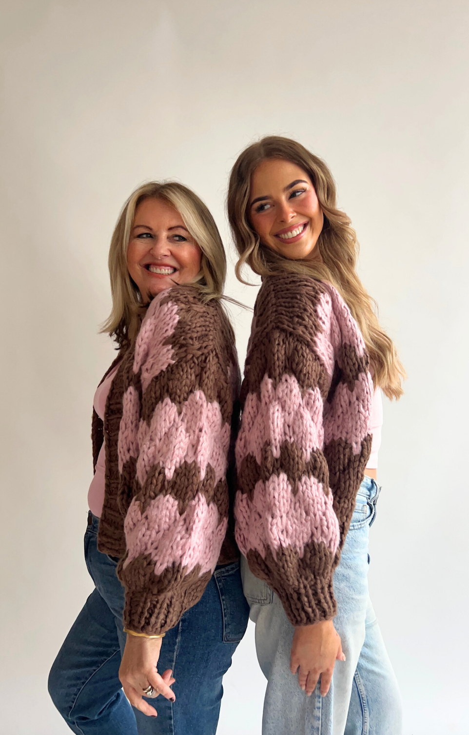 Chocolate Brownie Hugs & Kisses Cardigan