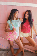 Aqua Cora Crochet Top - Kiwi & Co