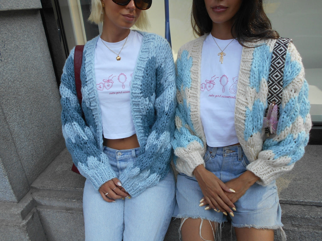 Blueberry Pie Hugs and Kisses Cardigan - Kiwi & Co