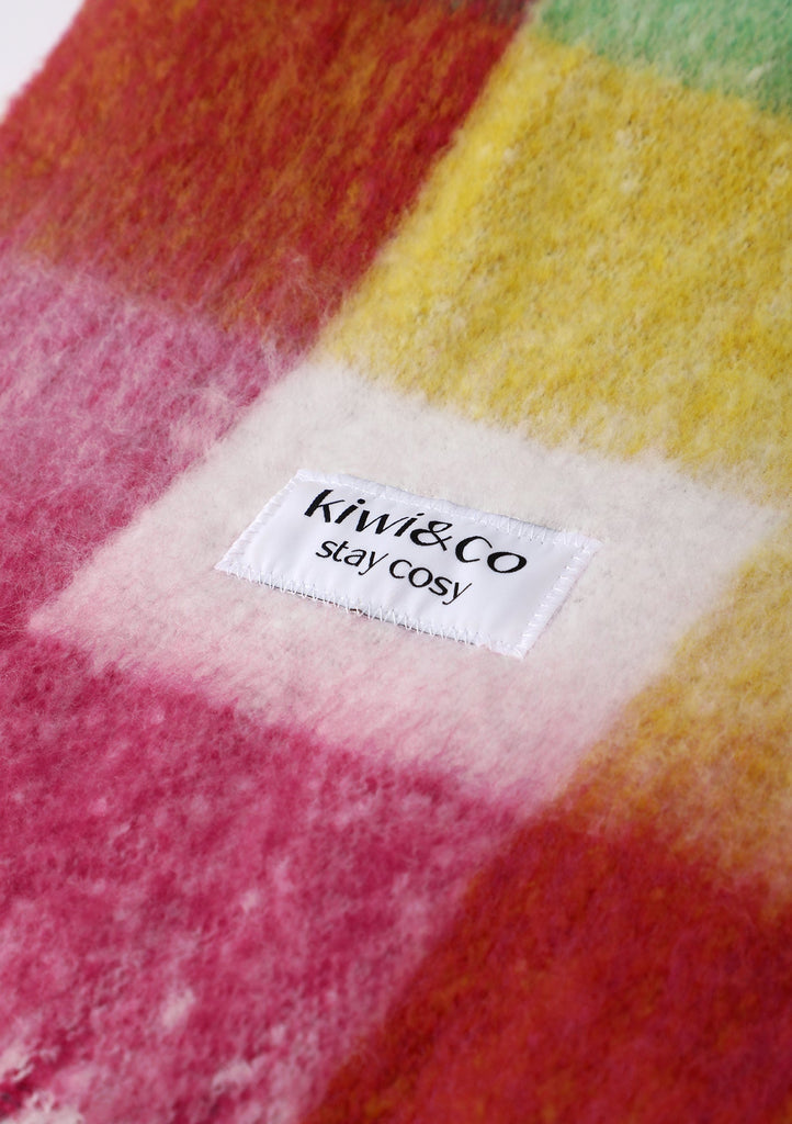 Checked Rainbow Scarf - Kiwi & Co