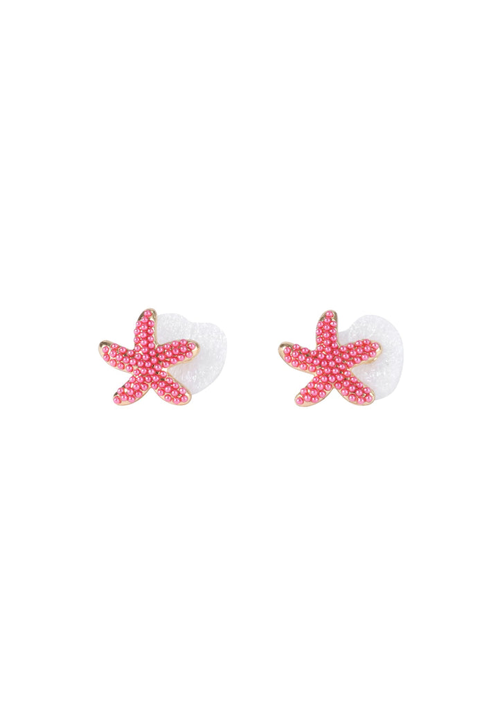 Coral Kiss Studs - Kiwi & Co