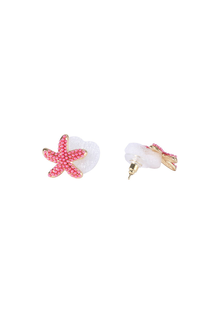 Coral Kiss Studs - Kiwi & Co
