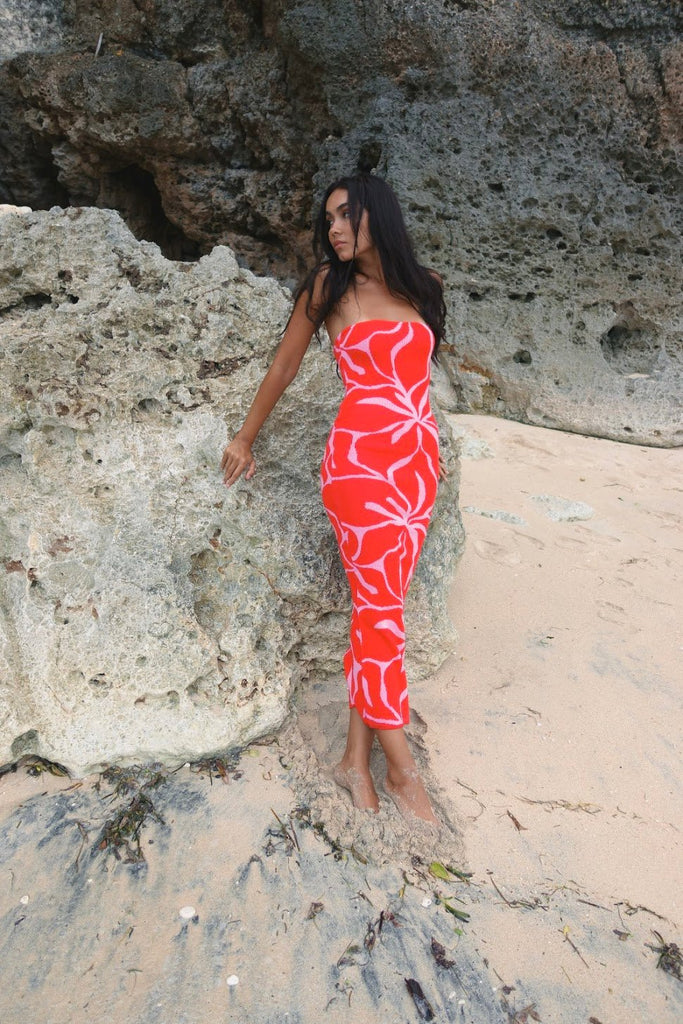 Coral Rhea Maxi Dress - Kiwi & Co