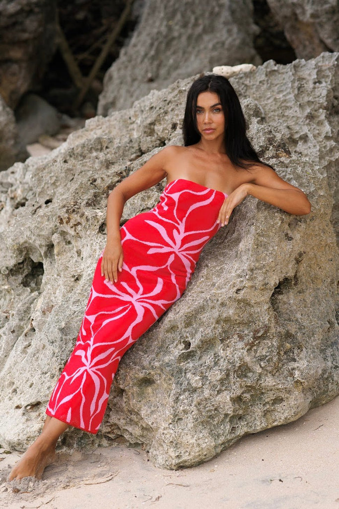 Coral Rhea Maxi Dress - Kiwi & Co