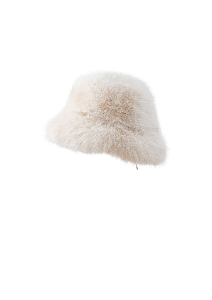 Cream Faux Fur Hat - Kiwi & Co