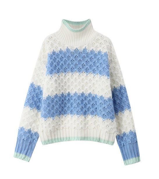 Cupid Cosy Jumper - Blue and White - Kiwi & Co