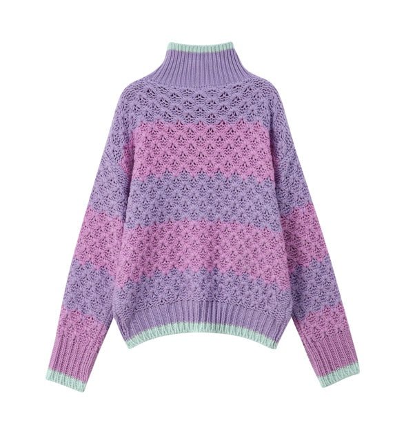 Cupid Cosy Jumper - Pink and Lilac - Kiwi & Co