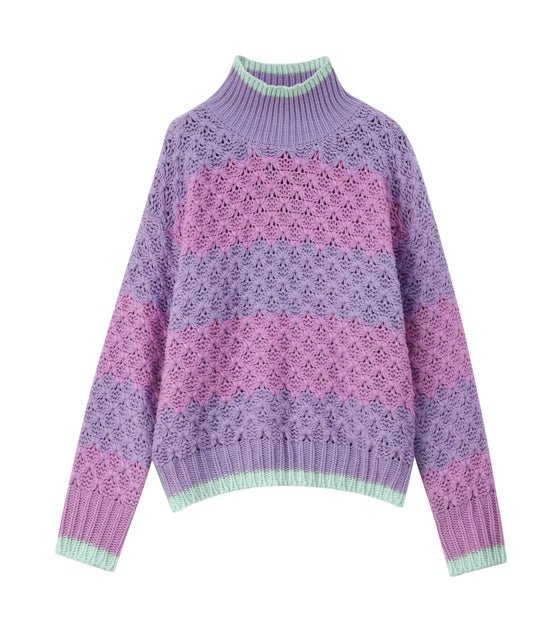 Cupid Cosy Jumper - Pink and Lilac - Kiwi & Co