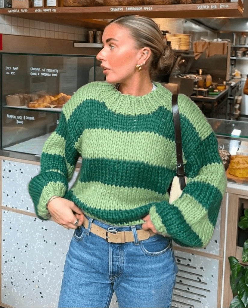 Double Green Love Bug Jumper - Kiwi & Co