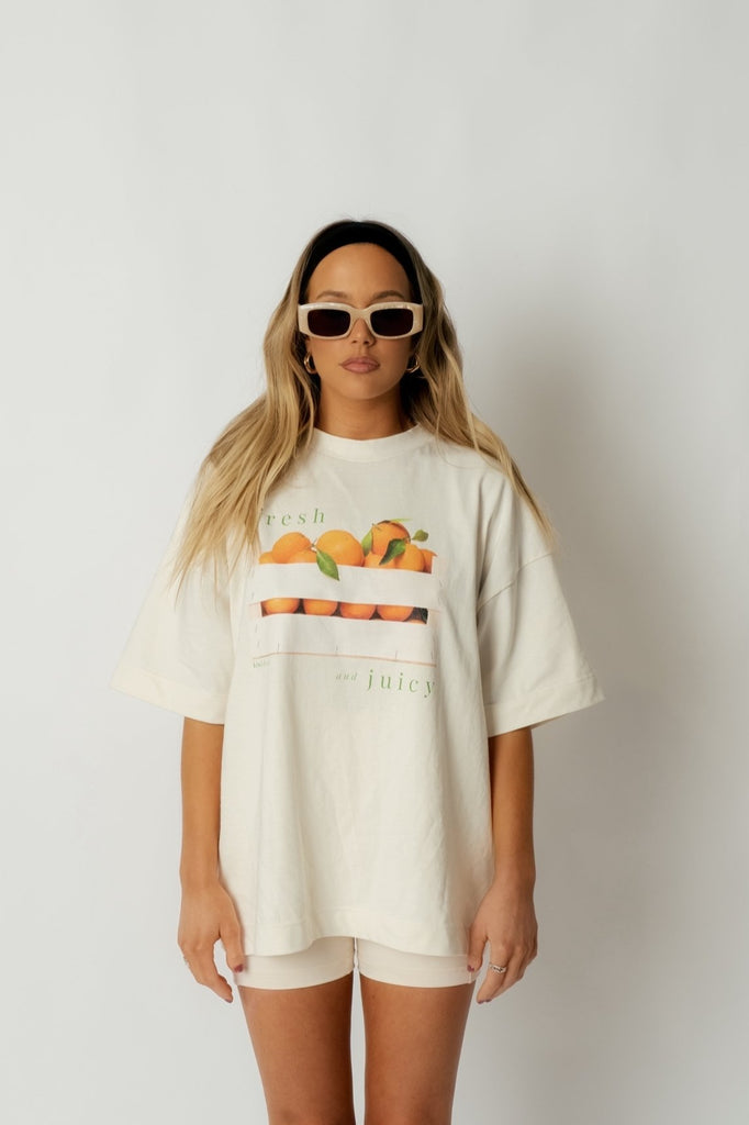 Fresh & Fruity Oversized Tee - Kiwi & Co