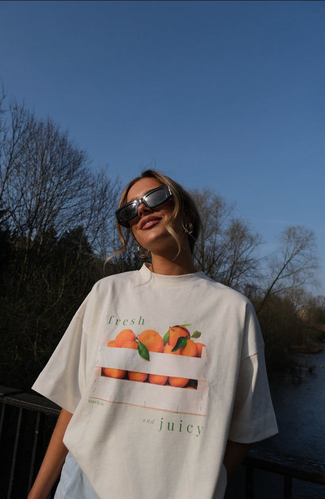 Fresh & Fruity Oversized Tee - Kiwi & Co