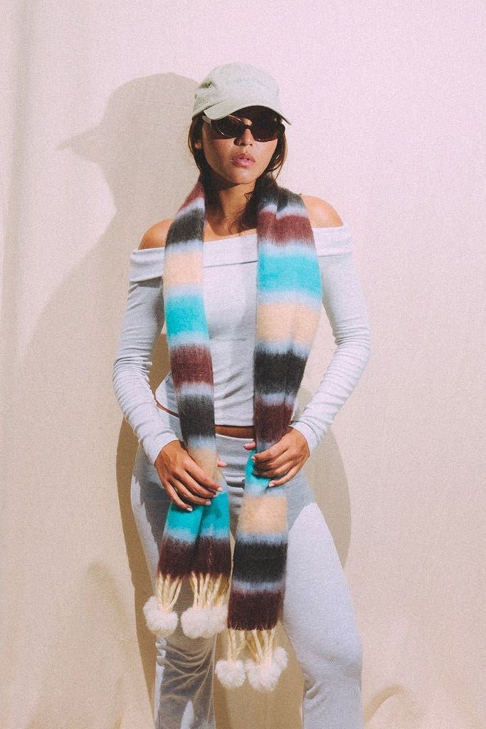 Frostbite Stripe Scarf - Kiwi & Co