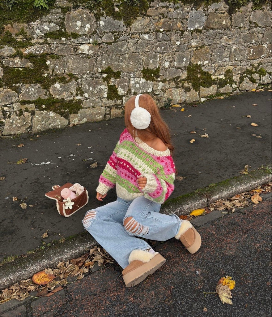 Ginger Bread Fairisle Jumper - Kiwi & Co