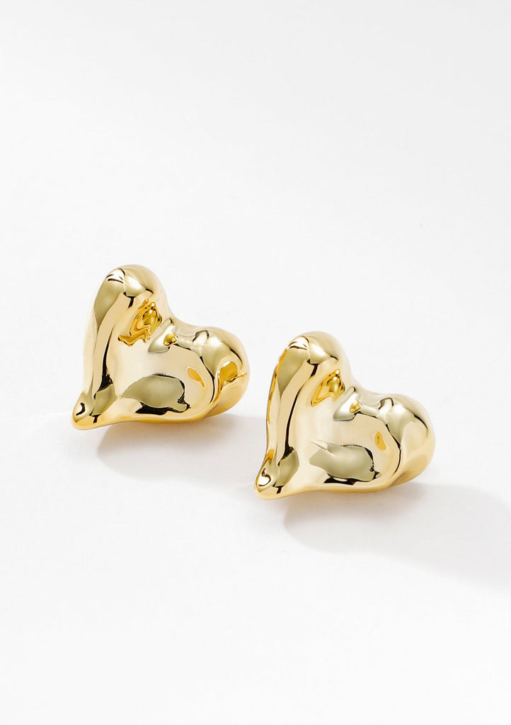 Heart Of Gold Studs - Kiwi & Co