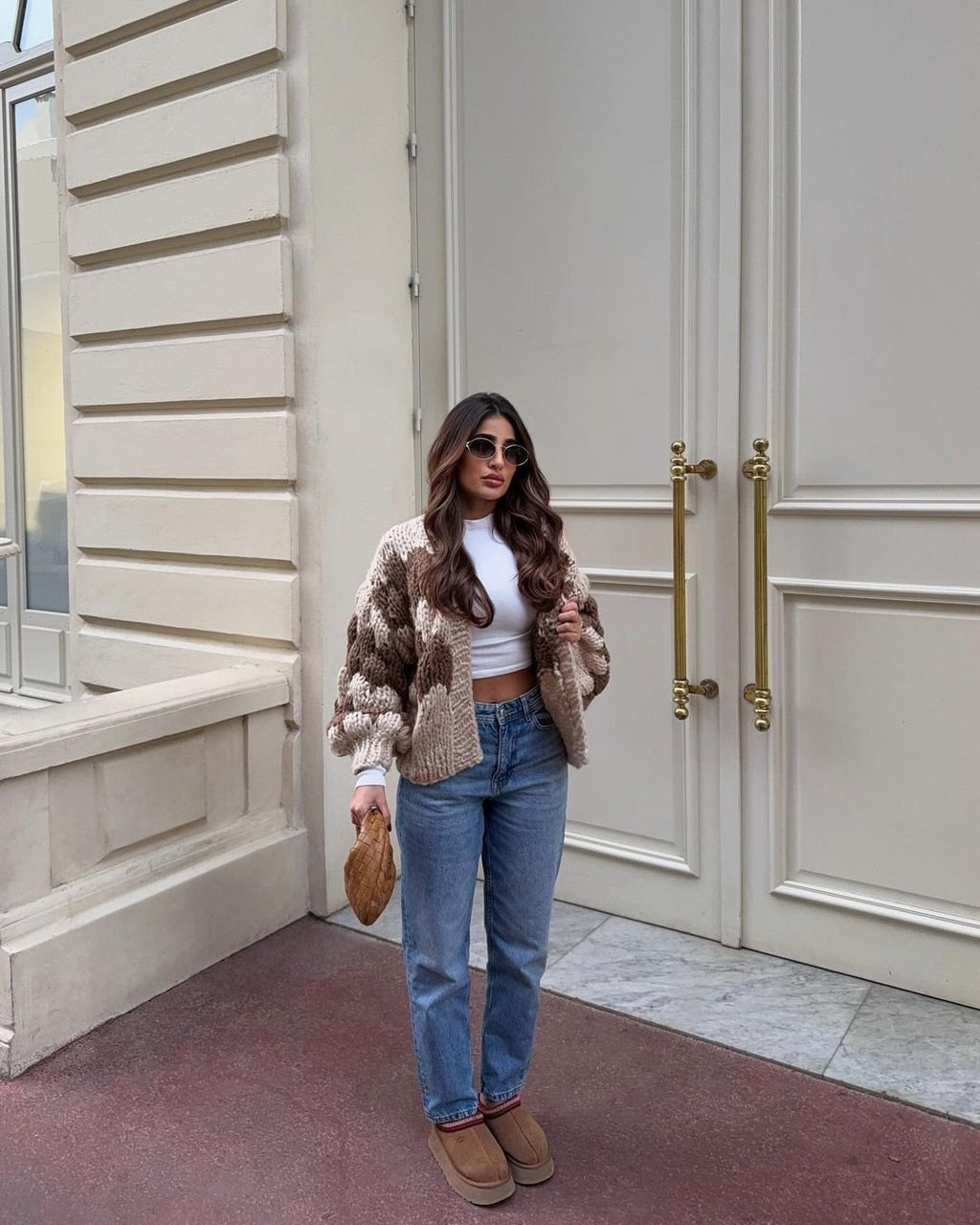 Hugs and Kisses Cardigan in Latte Cardigan - Kiwi & Co