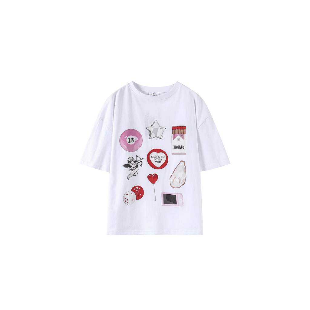 "Kiwi Loves You" Oversized Tee - Kiwi & Co