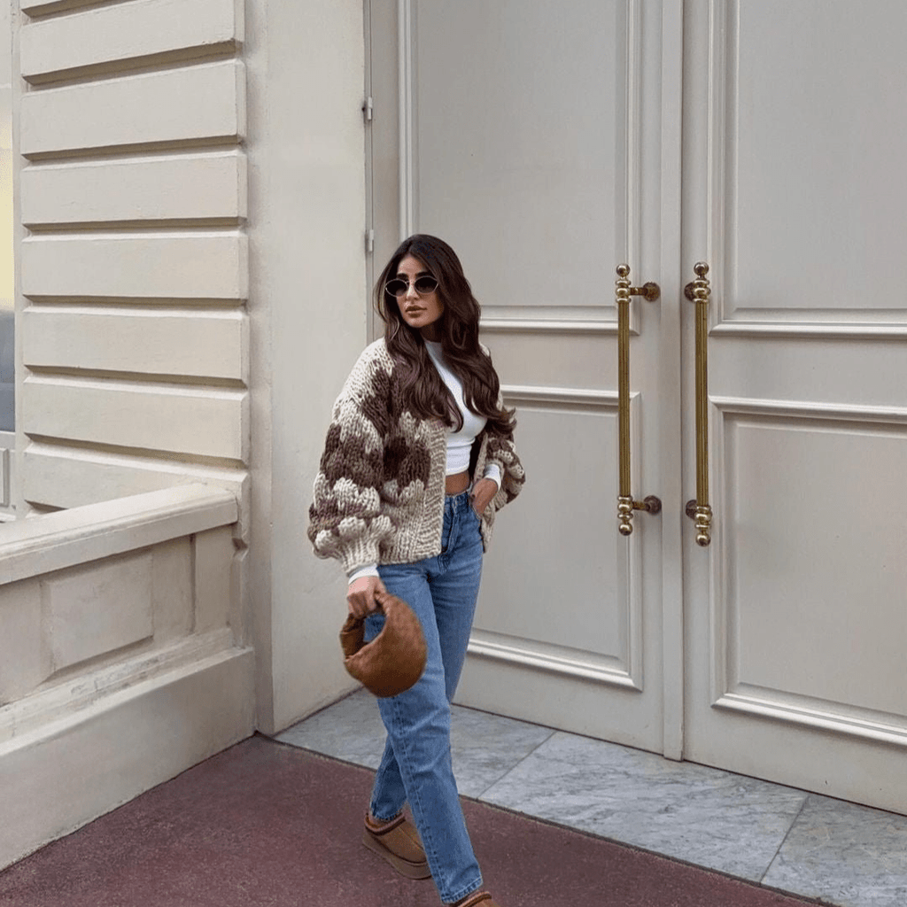 Latte Hugs and Kisses Cardigan - Kiwi & Co