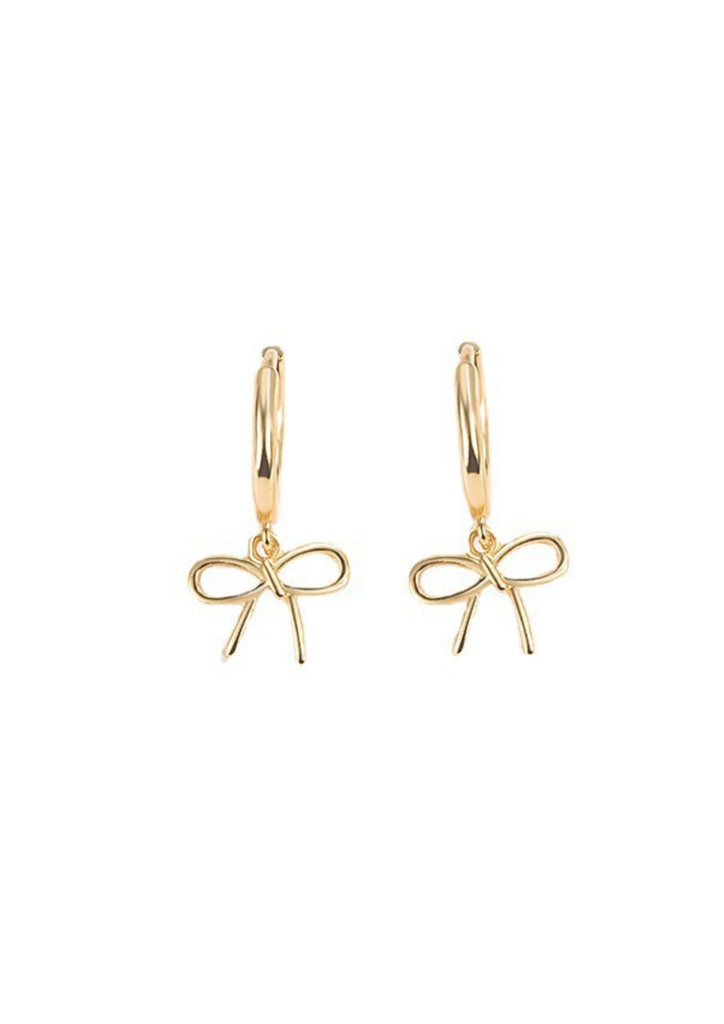 Mini Bow Huggie Earrings - Kiwi & Co