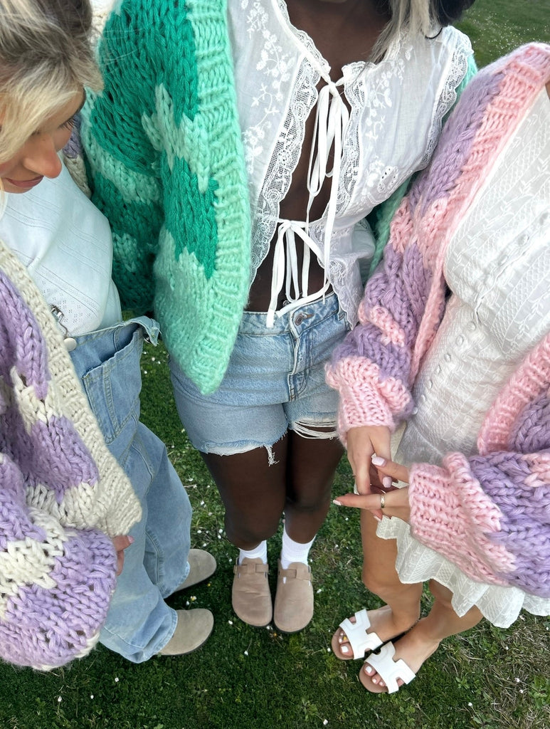 Mint Gelato Hugs & Kisses Cardigan - Kiwi & Co