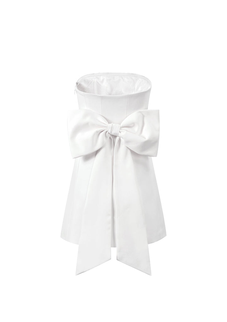 No.1: The White Bow Dress - Kiwi & Co