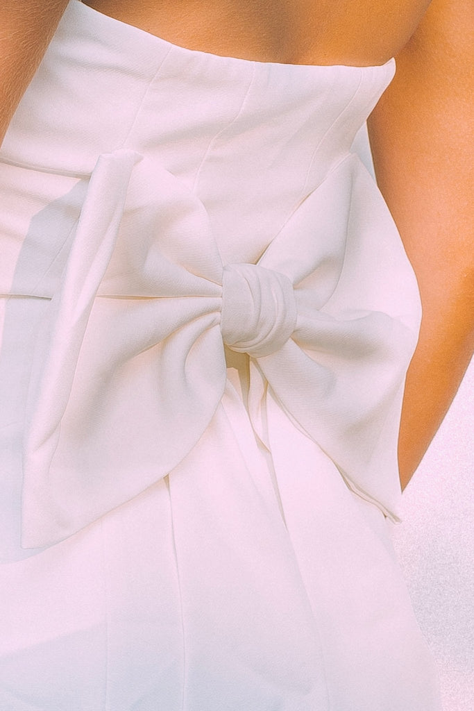 No.1: The White Bow Dress - Kiwi & Co