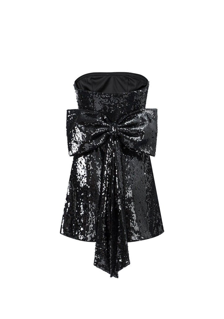 No.2: The Black Sequin Bow Dress - Kiwi & Co