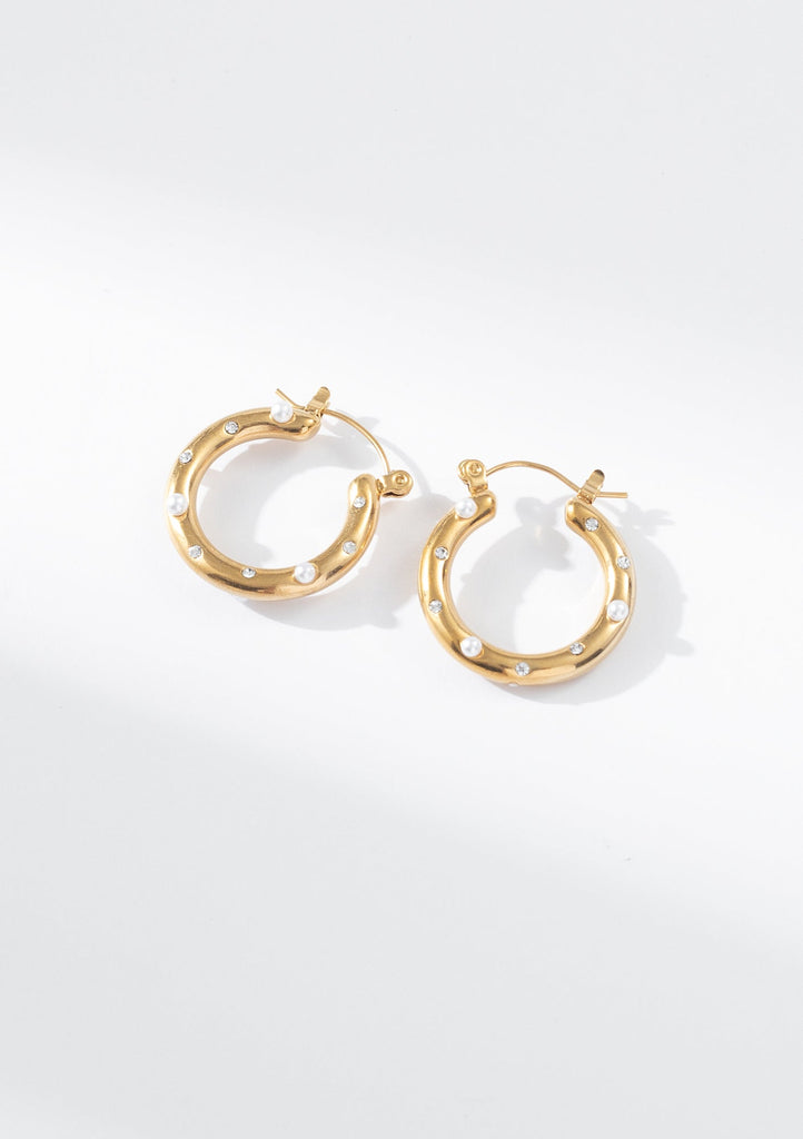 Nova Pearl Hoops - Kiwi & Co