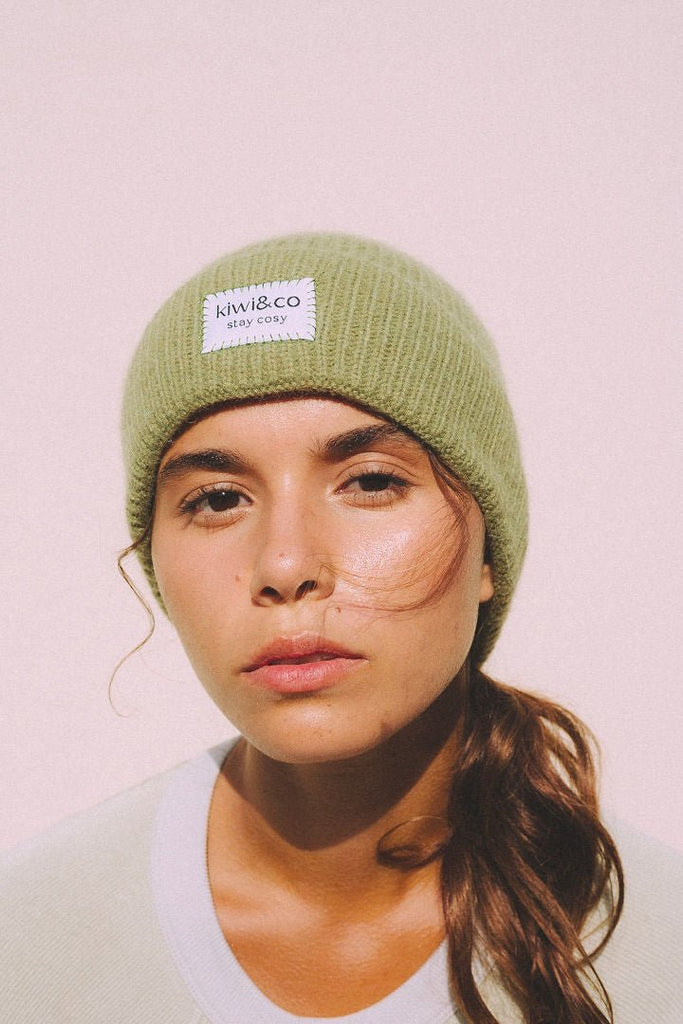 Olive Green Beanie Hat - Kiwi & Co