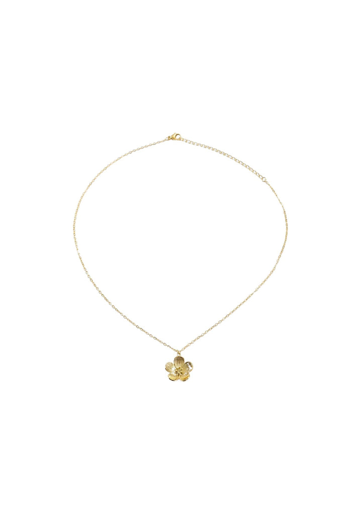 Pansy Petal Gold Necklace - Kiwi & Co