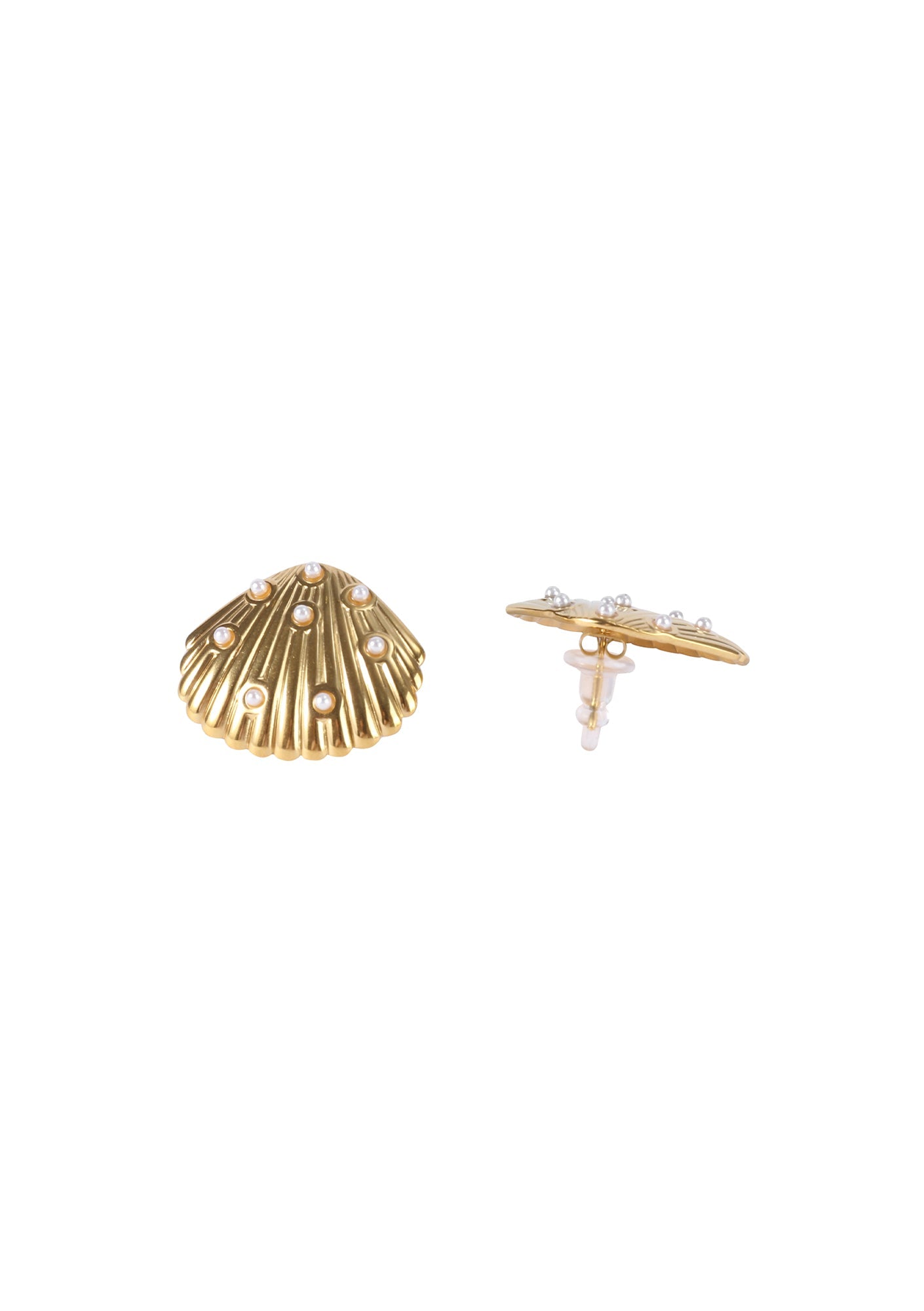 Pearl Shell Studs - Kiwi & Co