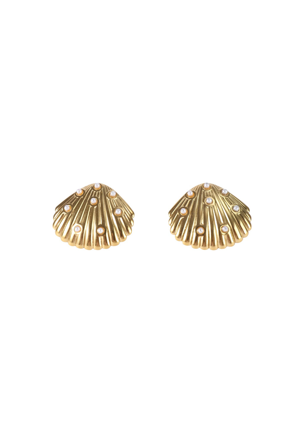 Pearl Shell Studs - Kiwi & Co