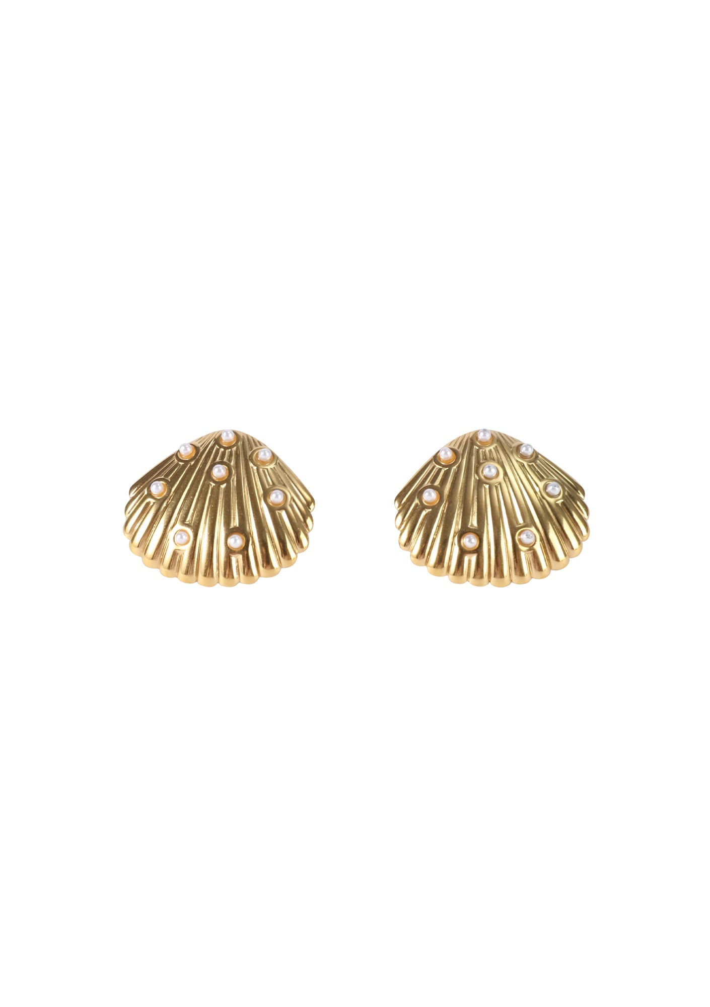Pearl Shell Studs - Kiwi & Co