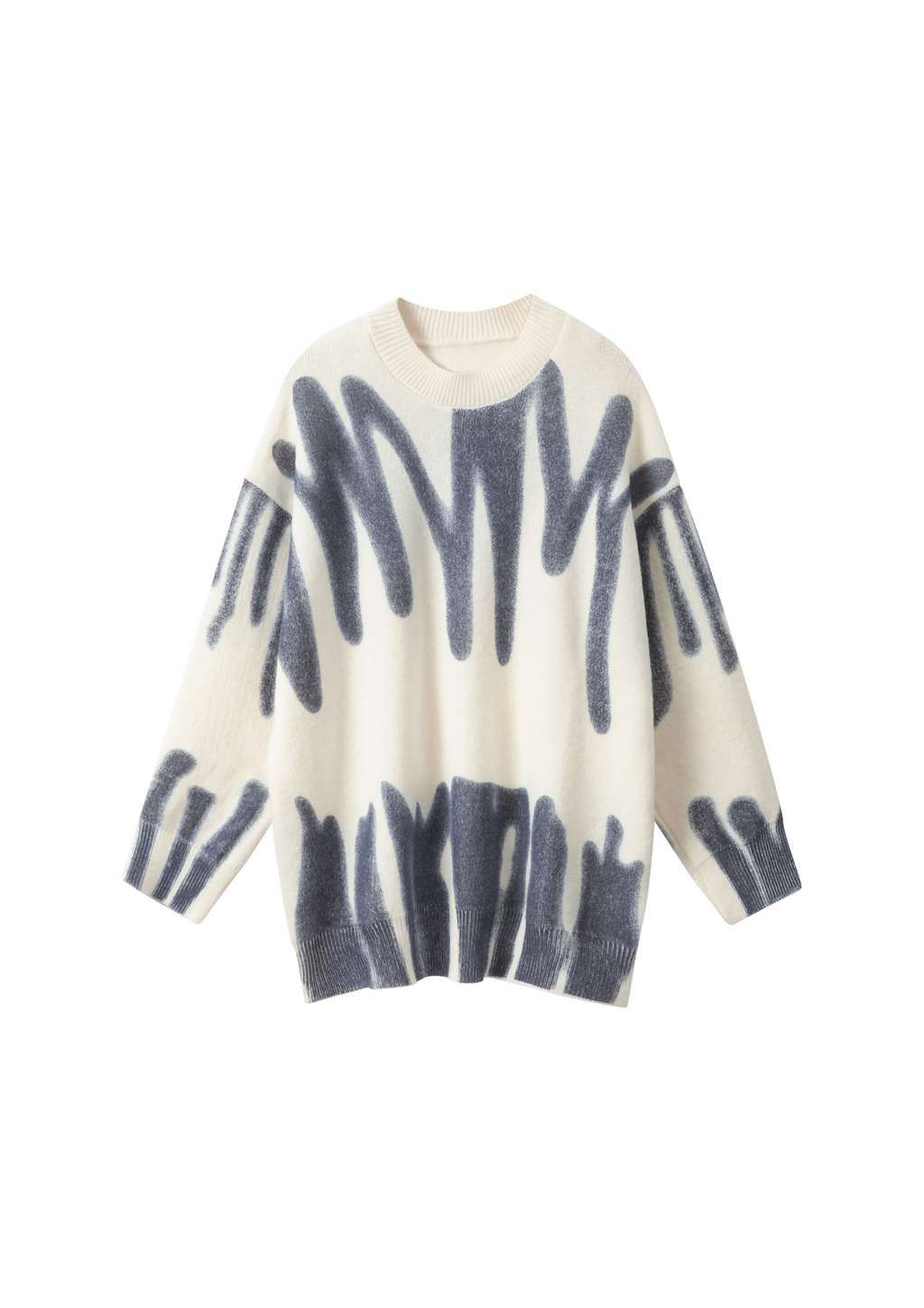 Navy Poplar Paint Spill Jumper