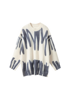 Navy Poplar Paint Spill Jumper