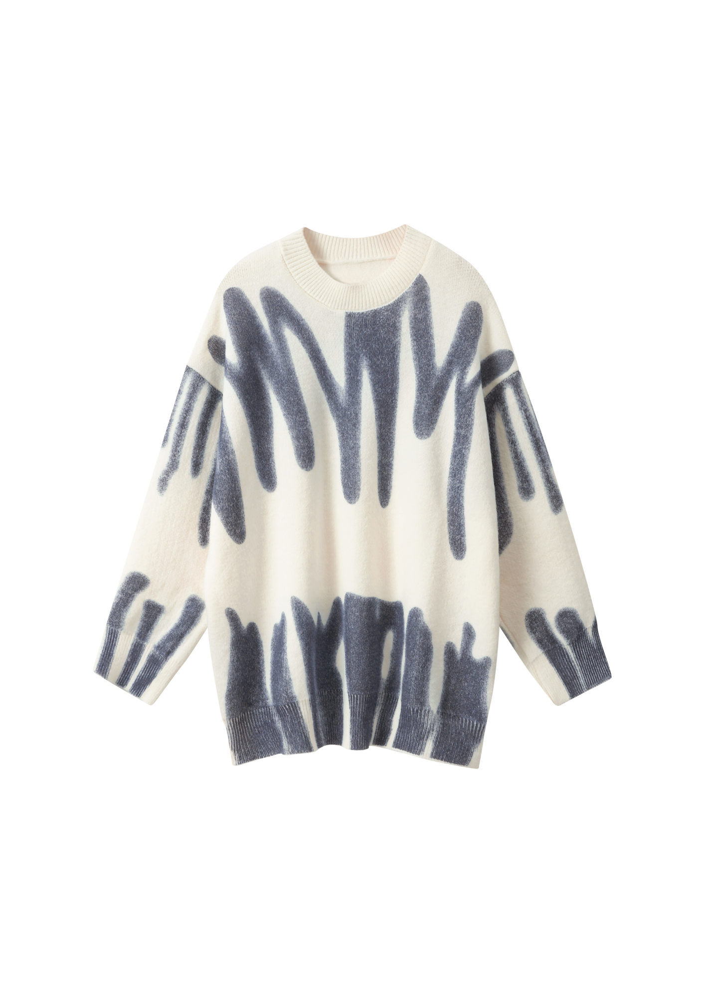 Navy Poplar Paint Spill Jumper