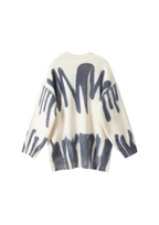 Navy Poplar Paint Spill Jumper