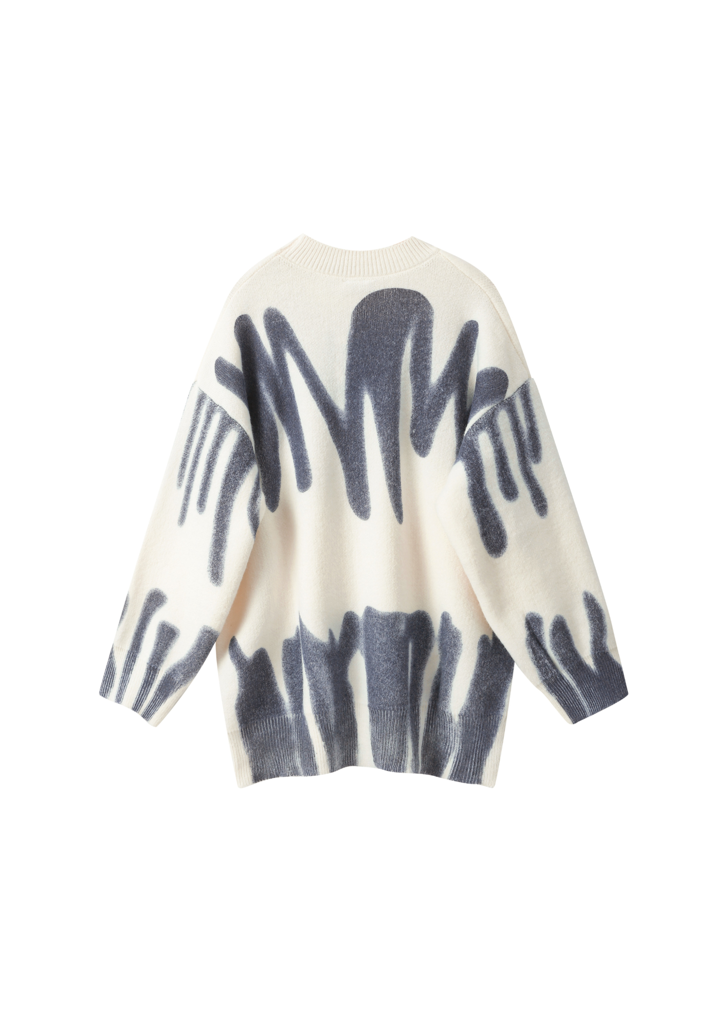 Navy Poplar Paint Spill Jumper