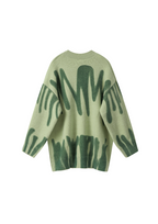 Double Green Poplar Paint Spill Jumper