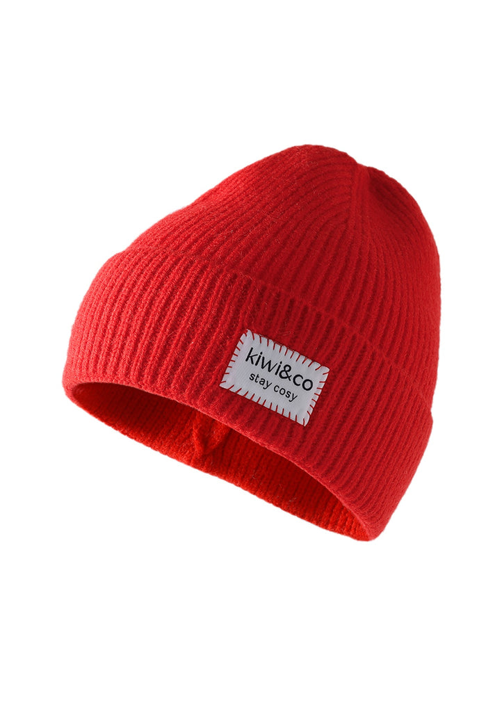 Poppy Red Beanie Hat - Kiwi & Co