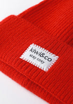 Poppy Red Beanie Hat - Kiwi & Co