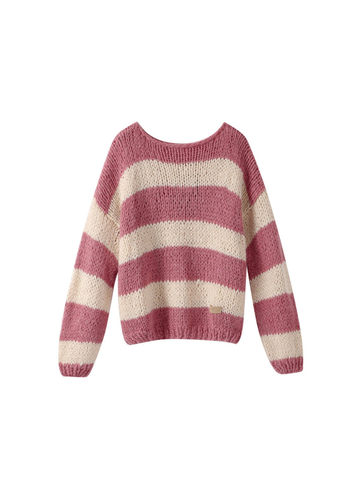 Raspberry Forget Me Not Jumper - Kiwi & Co