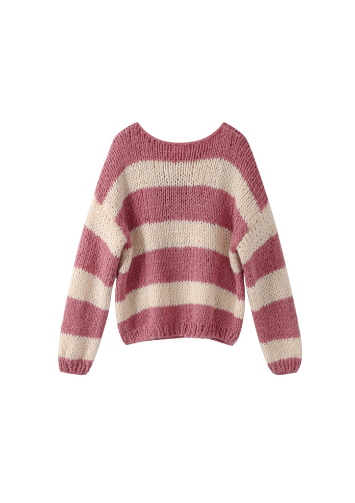 Raspberry Forget Me Not Jumper - Kiwi & Co