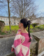 Raspberry Forget Me Not Jumper - Kiwi & Co