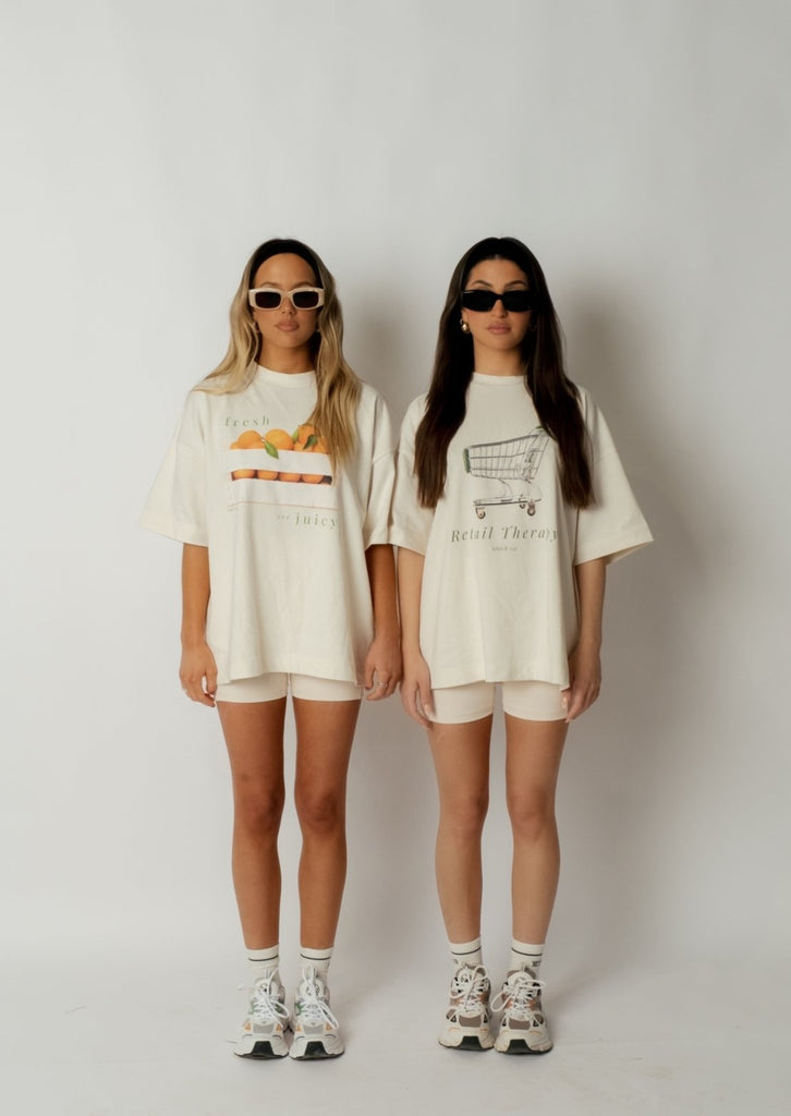 Retail Therapy Oversized Tee - Kiwi & Co