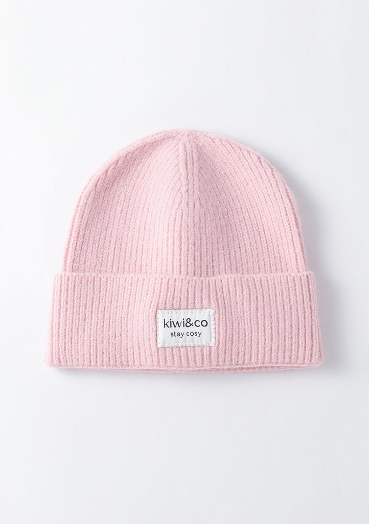 Soft Blush Beanie Hat - Kiwi & Co