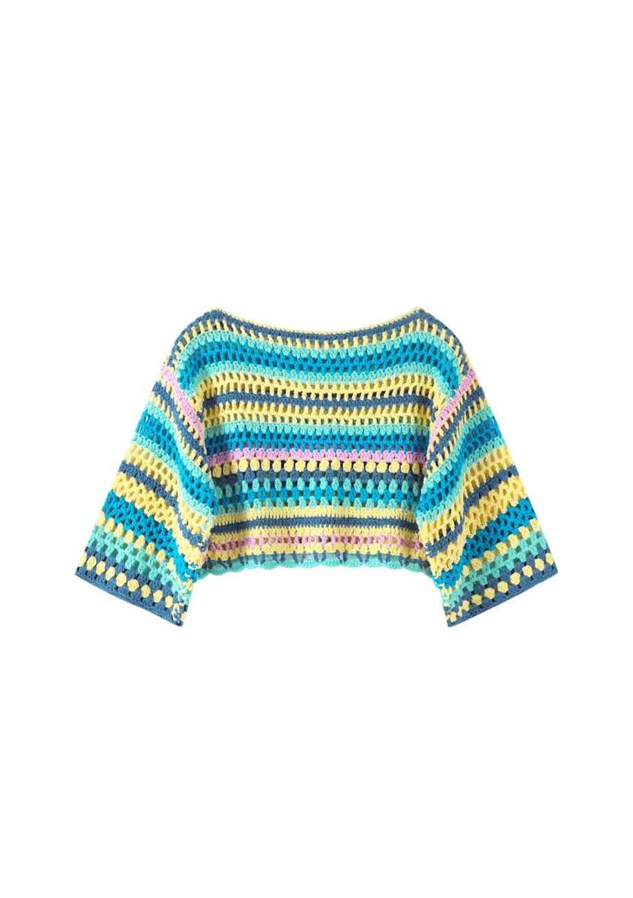 Coming Soon Cabana Crochet Crop Top