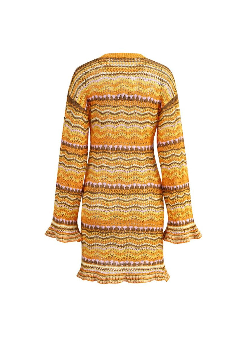 Coming Soon Papaya Walking On Sunshine Mini Dress